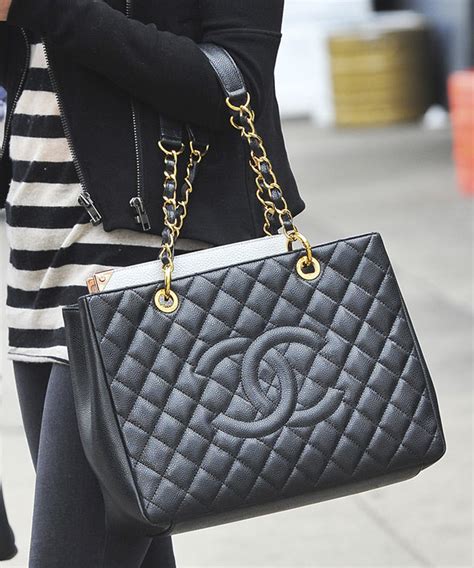 chanel black caviar gst tote|Chanel Caviar Grand Shopping Tote .